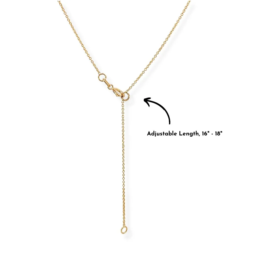 14k Gold Diamond Baguette Necklace