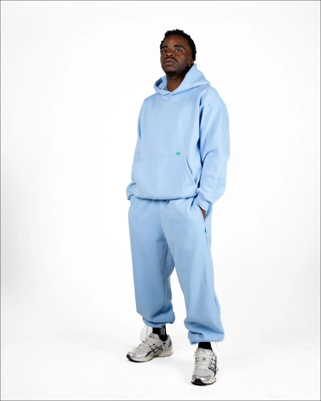 355 Adjustable Track Pants - Sky Blue