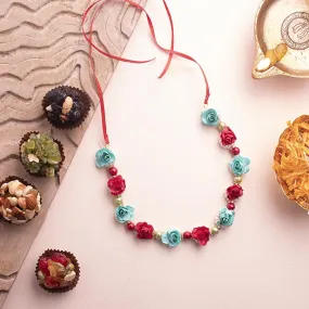 Adjustable Red Mint Blossom Garland