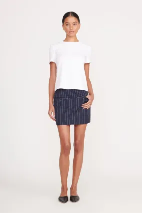 ANNETTE SKIRT | NAVY PINSTRIPE