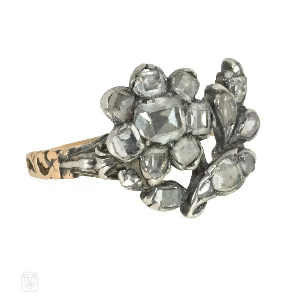 Antique French diamond jardinière ring