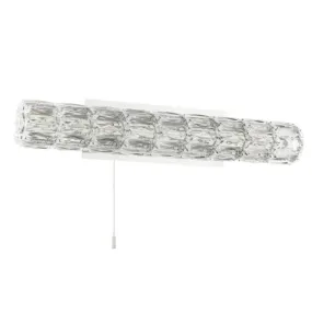 Aurora LED Crystal Bathroom Wall Light IP44 - Polished Chrome