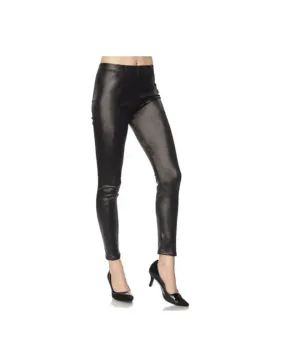 Bottoms- Black Faux Leather Pants