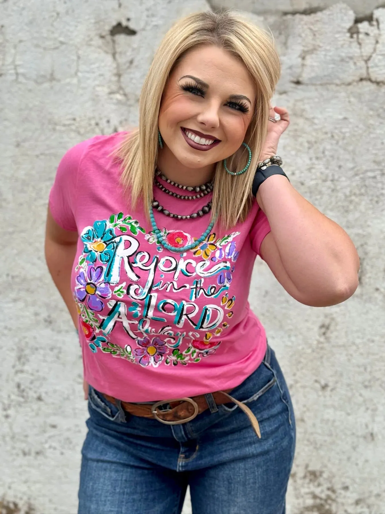 Callie Ann Stelter Rejoice in the Lord Tee