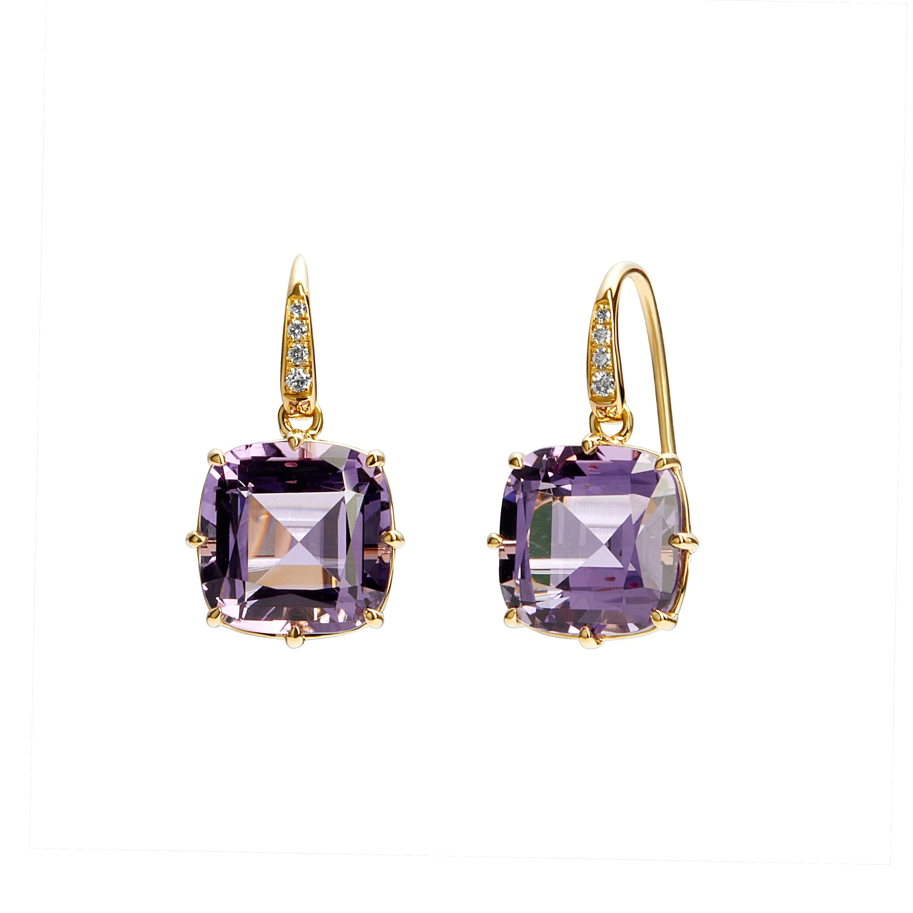 Cushion Diamond Earrings