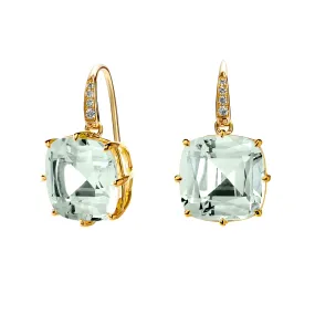 Cushion Diamond Earrings