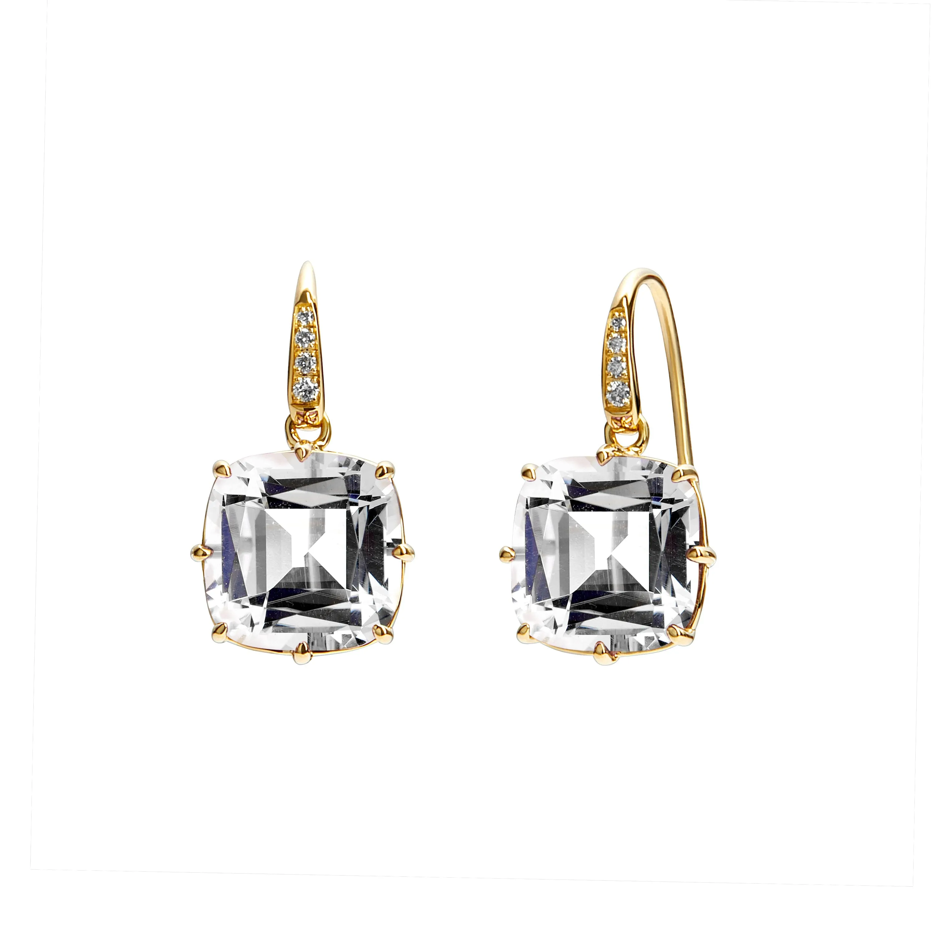 Cushion Diamond Earrings