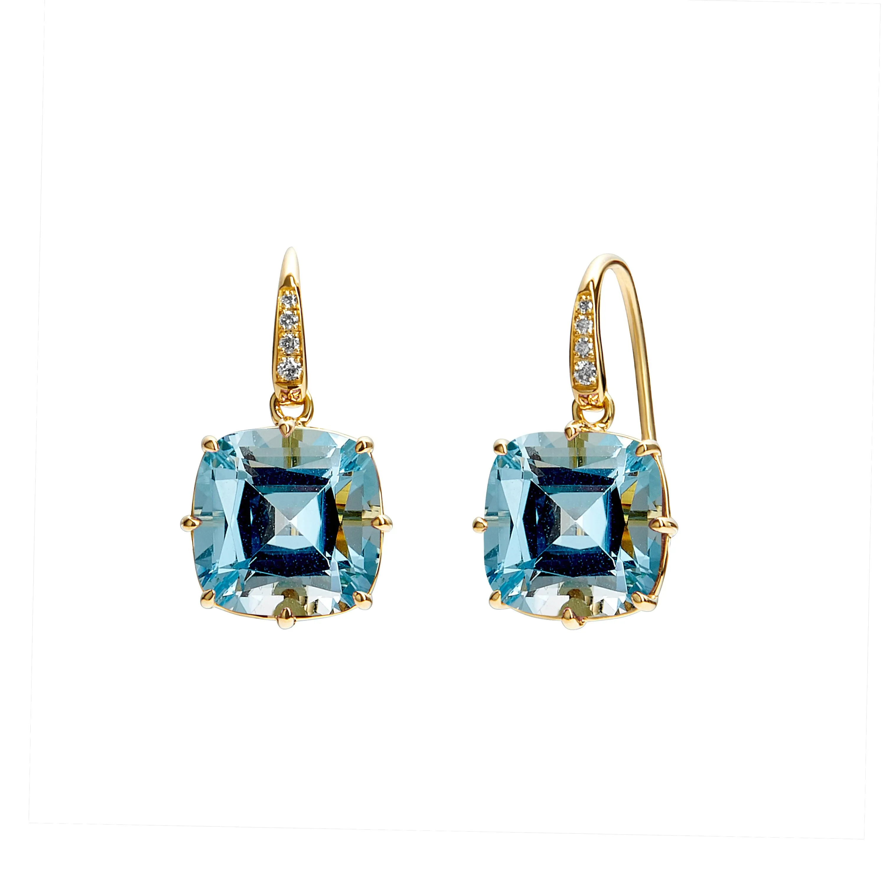 Cushion Diamond Earrings