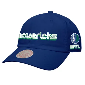 DALLAS MAVERICKS MITCHELL & NESS 2022-23 CITY EDITION RUSH BLUE DAD CAP