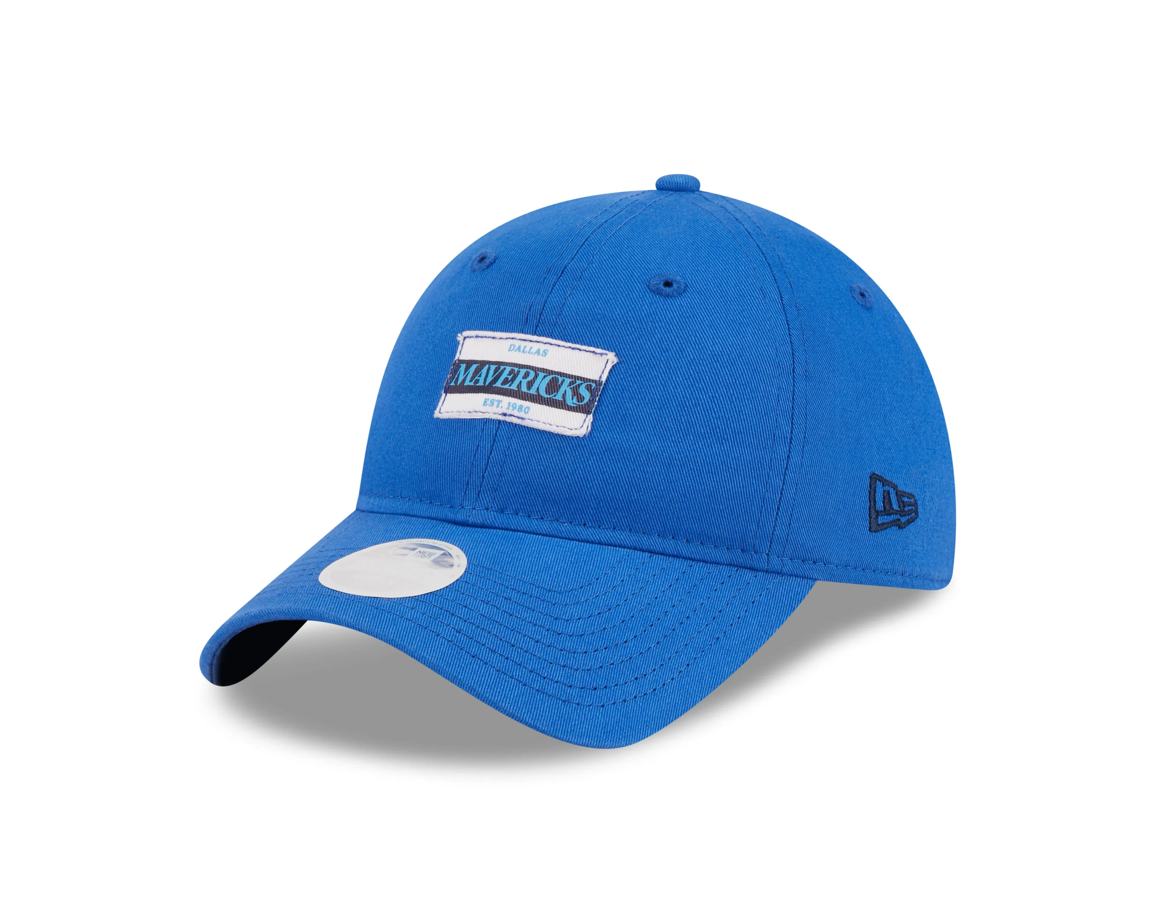 DALLAS MAVERICKS NEW ERA WOMEN'S ROYAL BLUE PATCH ADJUSTABLE CAP