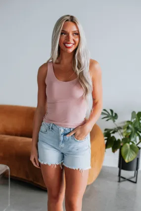 Delta Basic Tank - Dusty Rose