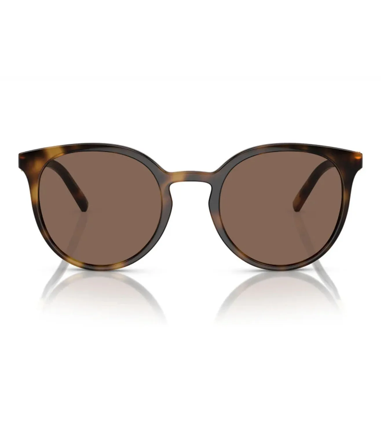 Dolce & Gabbana Women's Dark Brown Round Sunglasses