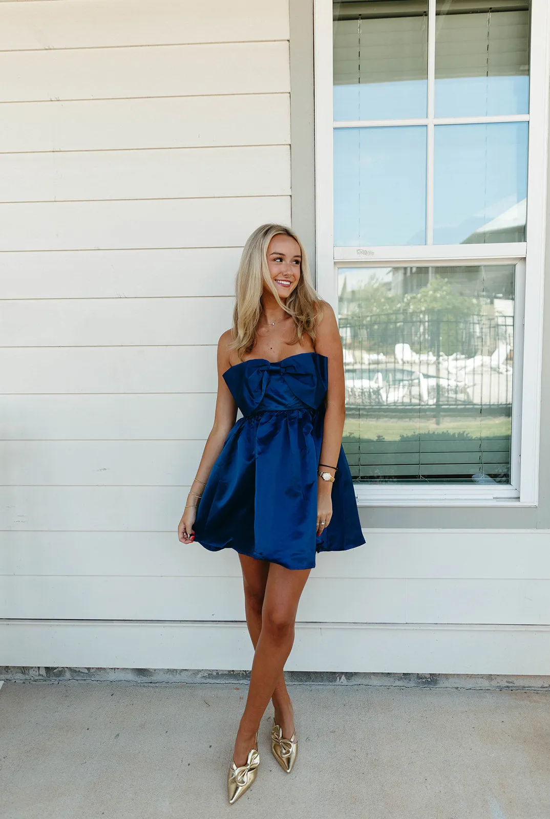 Eliza Mini Dress - Navy