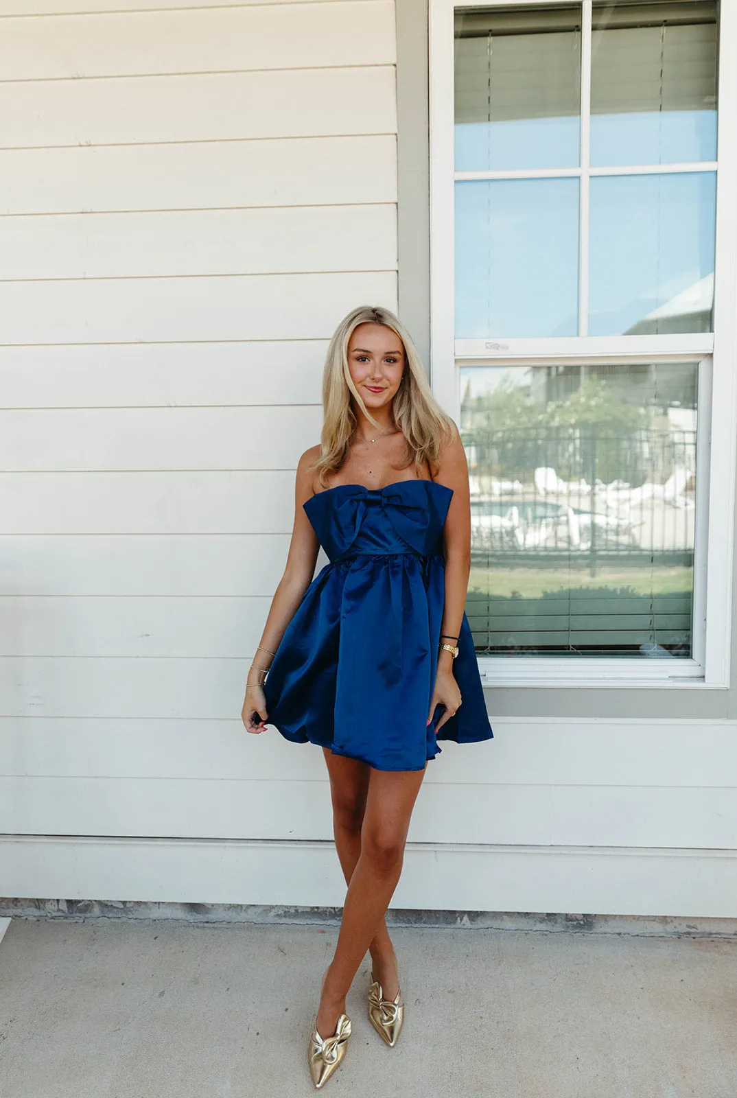 Eliza Mini Dress - Navy