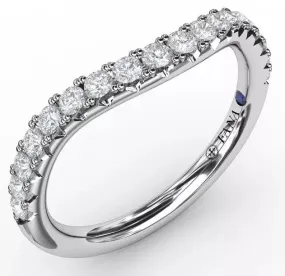 French Pavé Set Contour Diamond