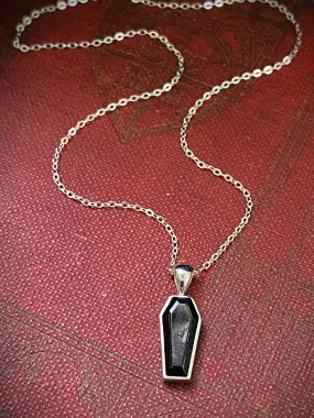 Gemstone Coffin Necklace