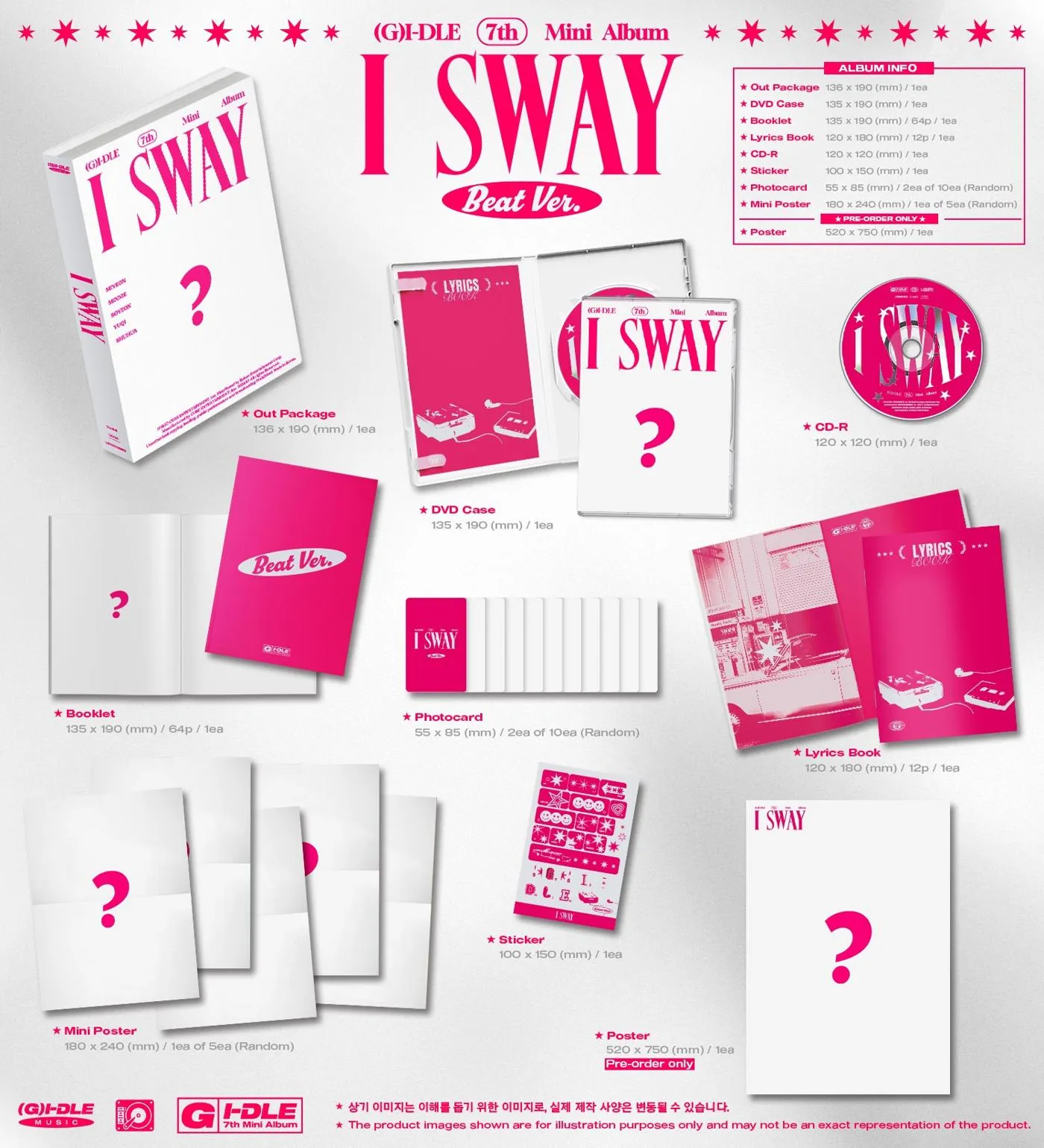 (G)I-DLE - [I SWAY] 7th Mini Album BEAT Version