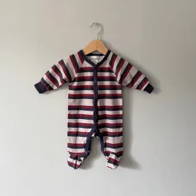 Itty bitty baby / Striped footie / 1-3M