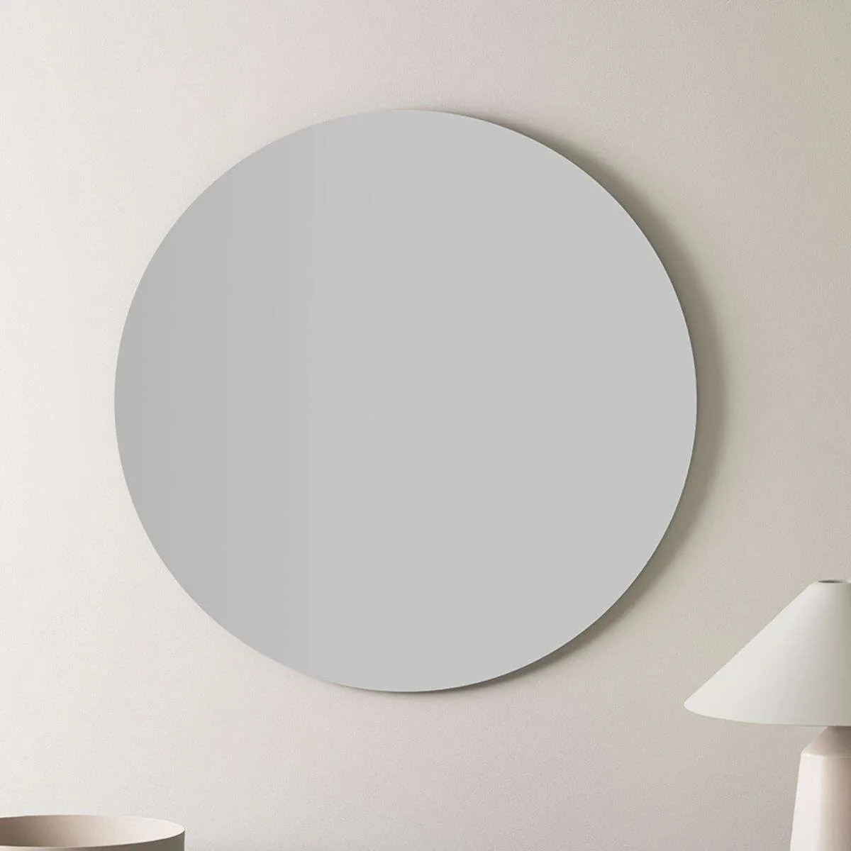 Kalili Frameless Round Mirror