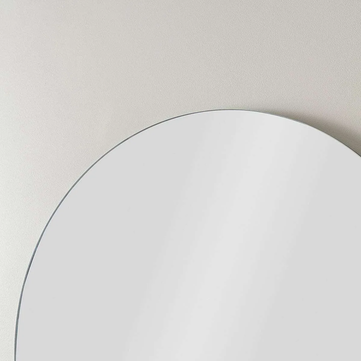 Kalili Frameless Round Mirror