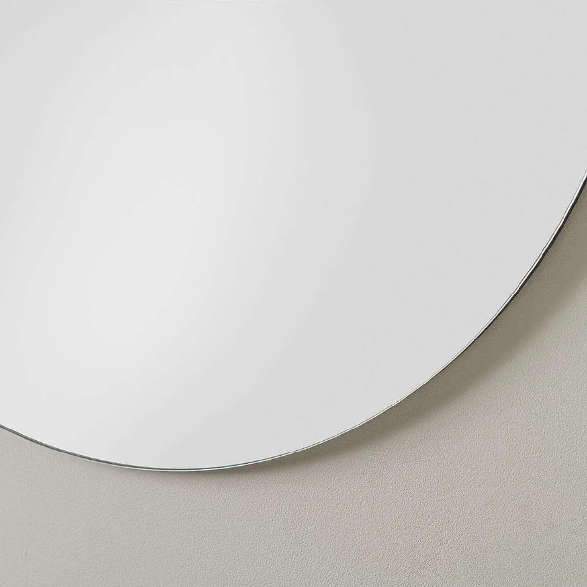 Kalili Frameless Round Mirror