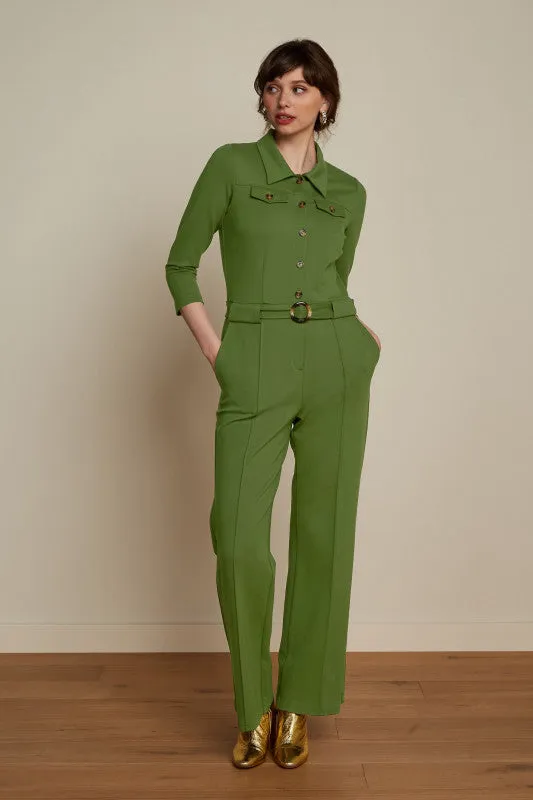 KING LOUIE Olive Green Alexa Jumpsuit Uni Rodeo