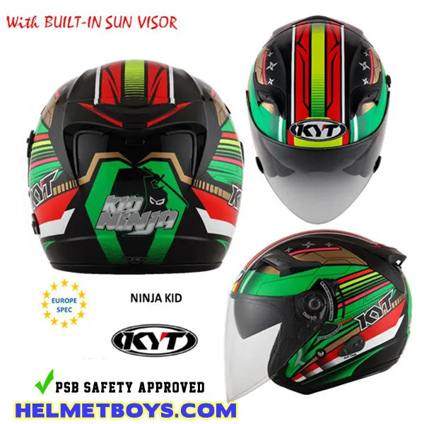 KYT Motorcycle Sunvisor Helmet NINJA KID