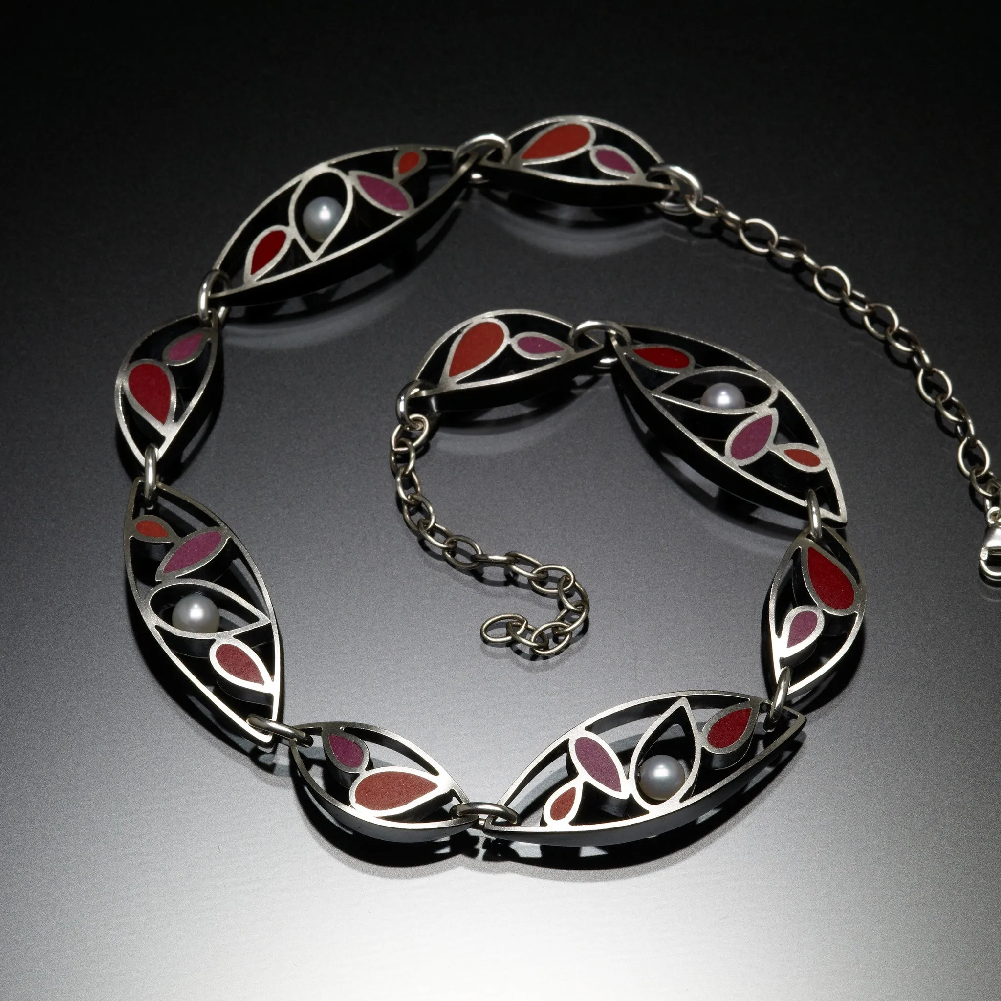 Marquis Necklace (red)