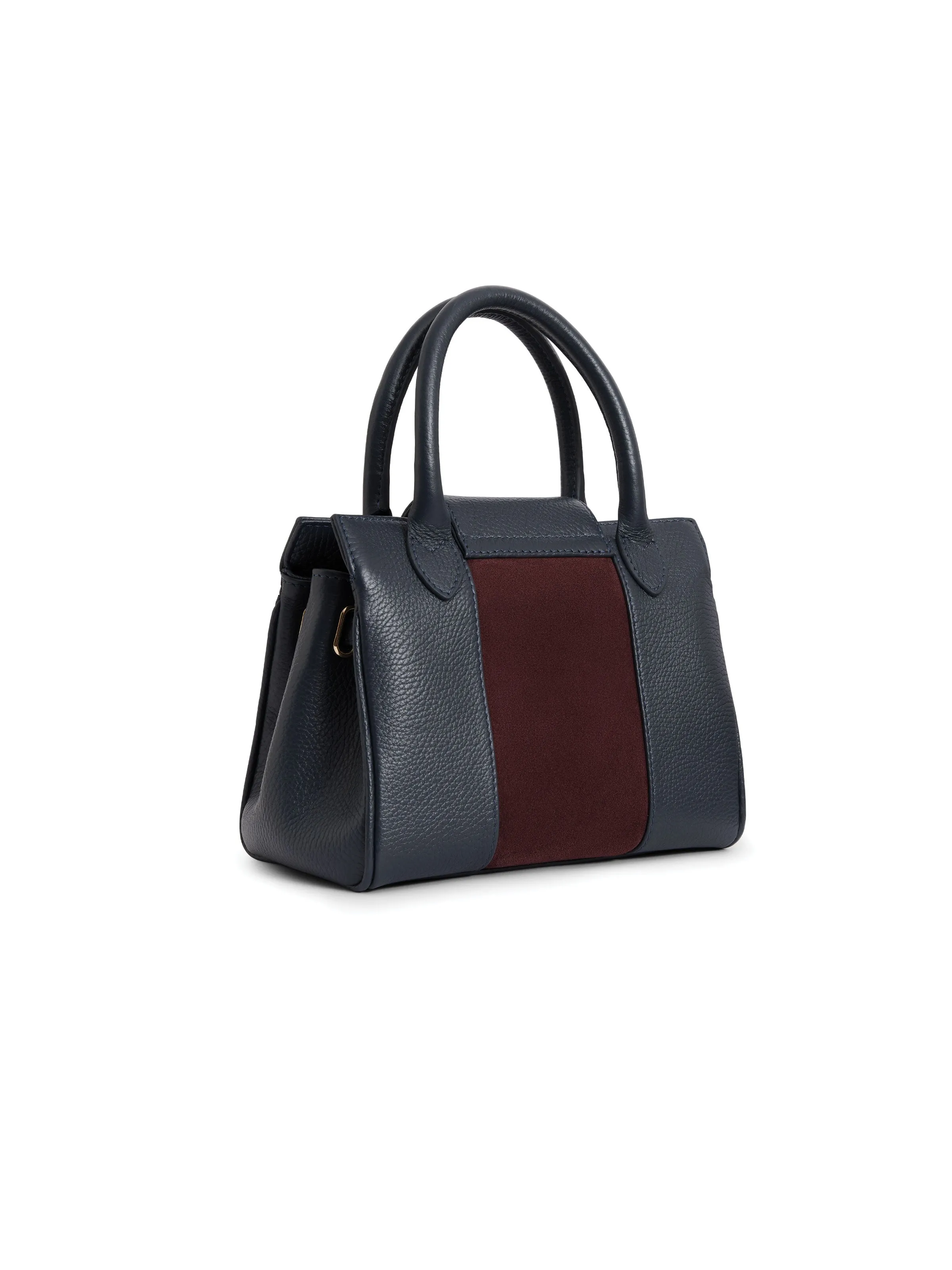 Mini Windsor Handbag - Plum & Navy (Store Exclusive)