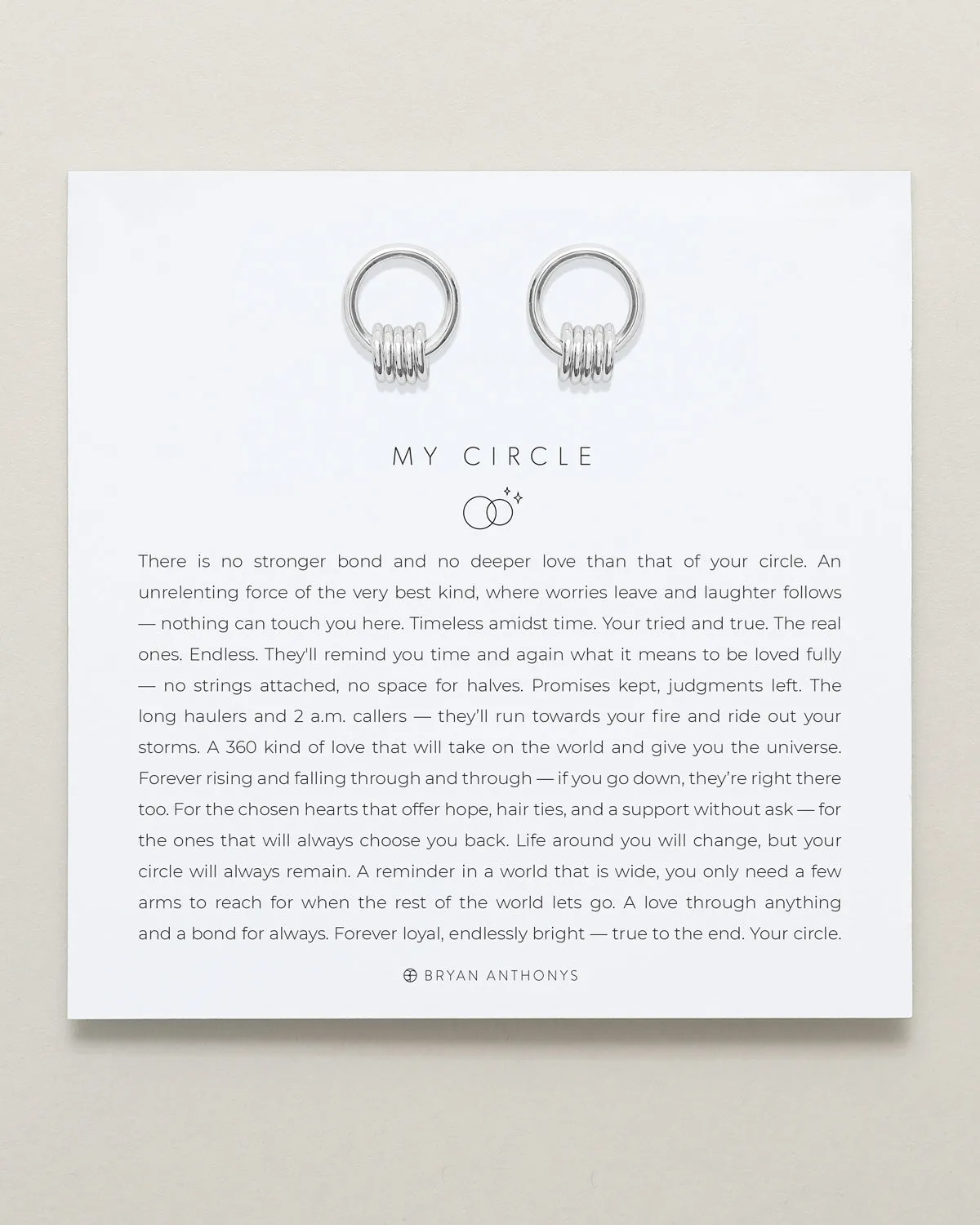 My Circle Drop Earrings