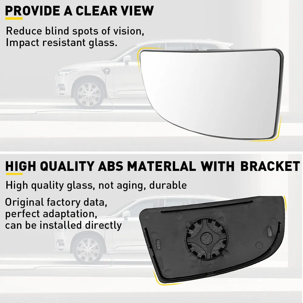 Rearview Side Mirror Glass for 2015-2022 Ford Transit 150 250 350 350HD - Upper & Lower Mirror Glass