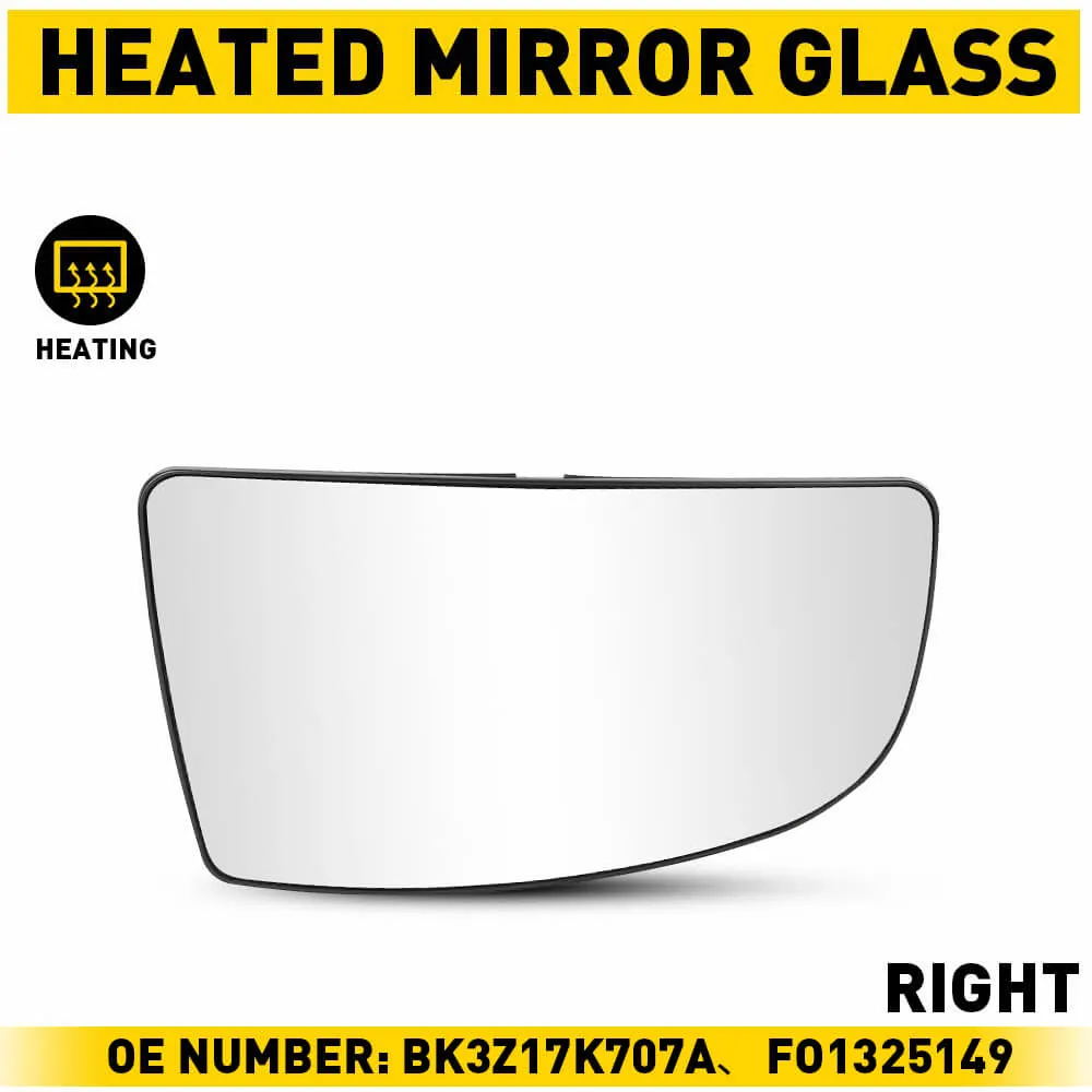 Rearview Side Mirror Glass for 2015-2022 Ford Transit 150 250 350 350HD - Upper & Lower Mirror Glass