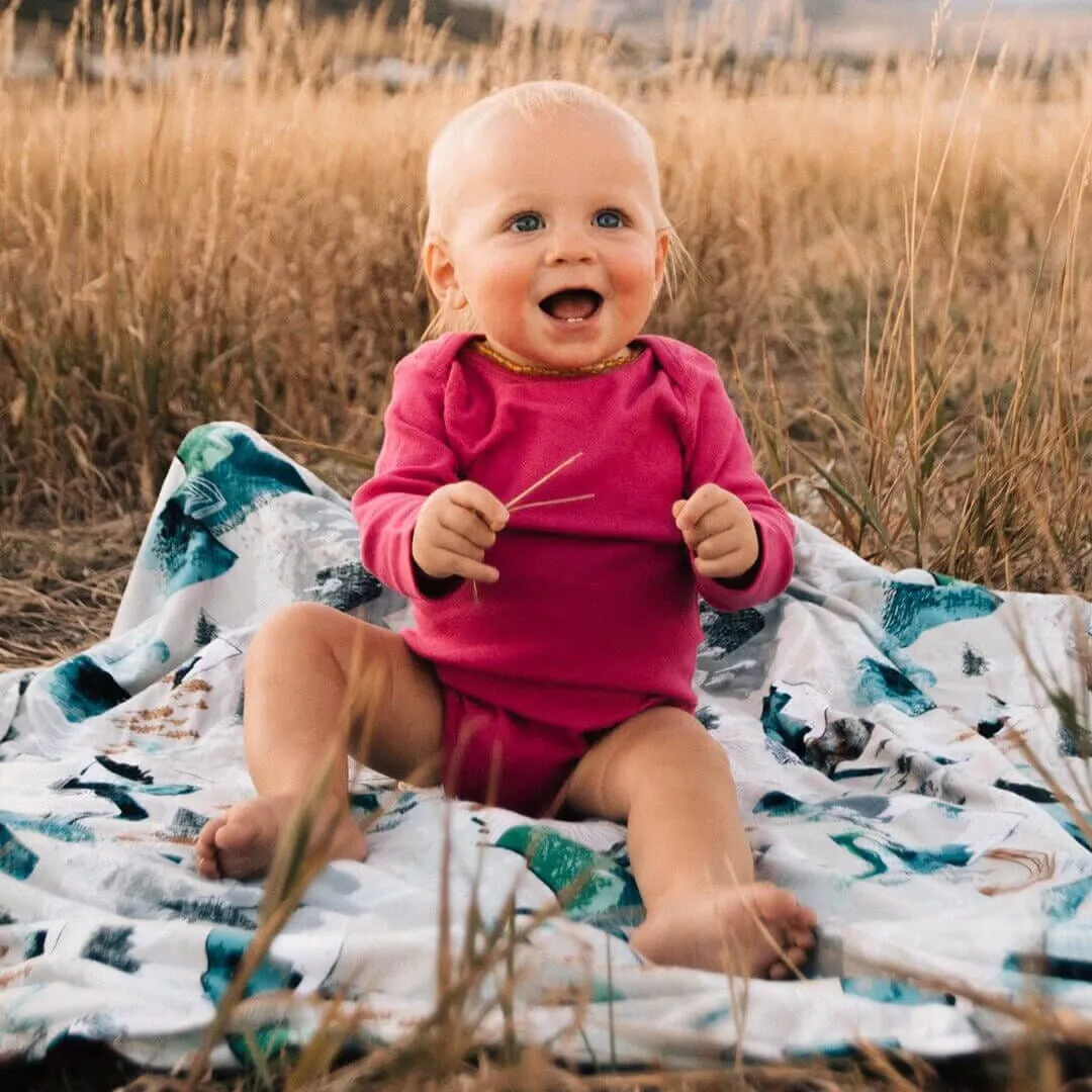 Rocky Mountains Blanket by Milk Snob