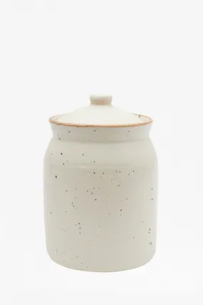 Shoreline Crockery Jar With Lid