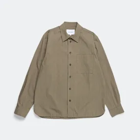 Silas Tech Poplin Shirt - Sediment Green