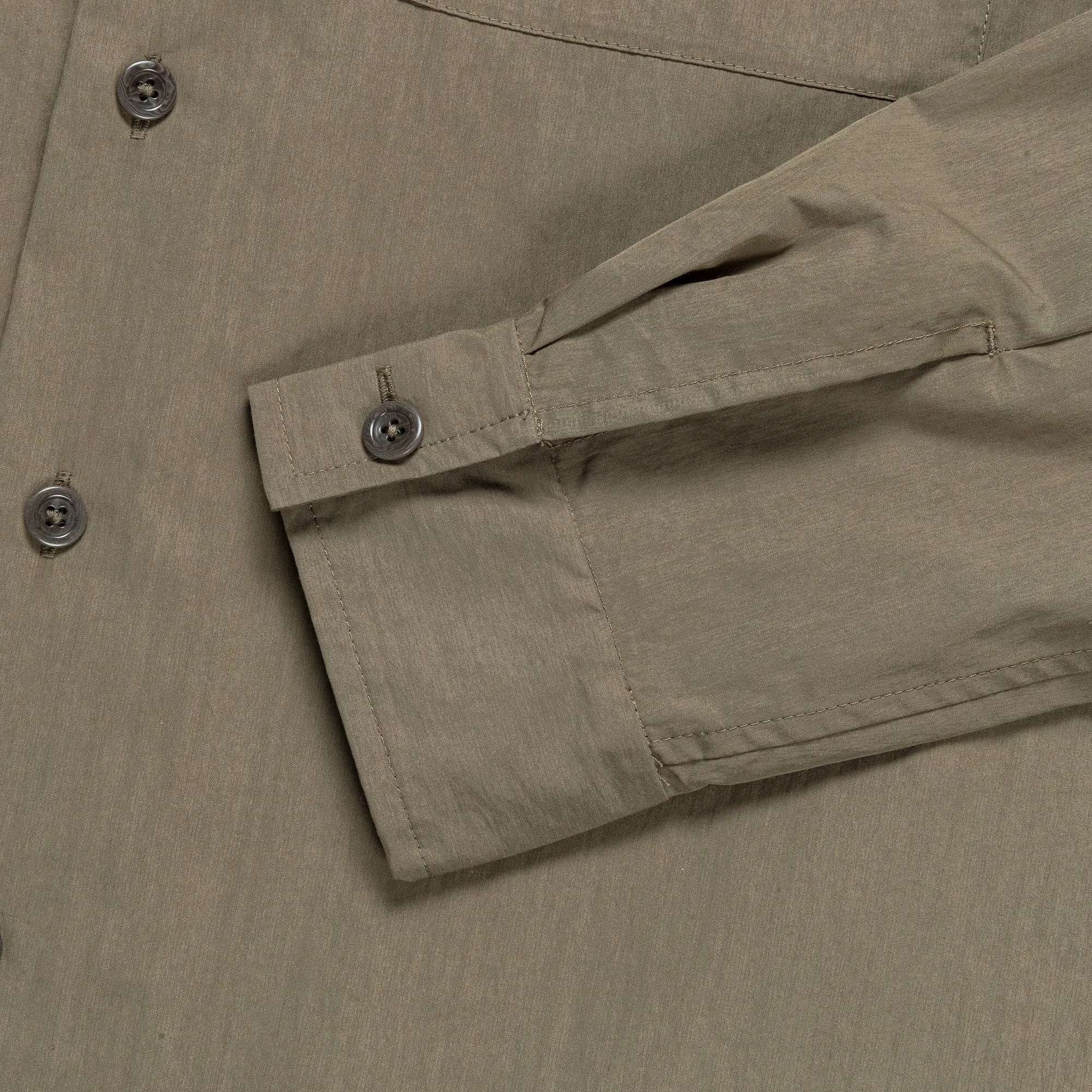 Silas Tech Poplin Shirt - Sediment Green