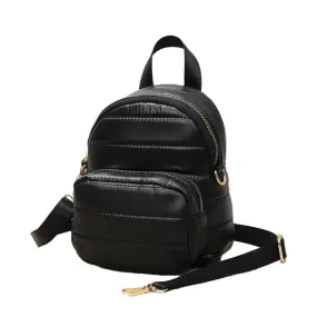 Solid Puffer Mini Backpack Bag