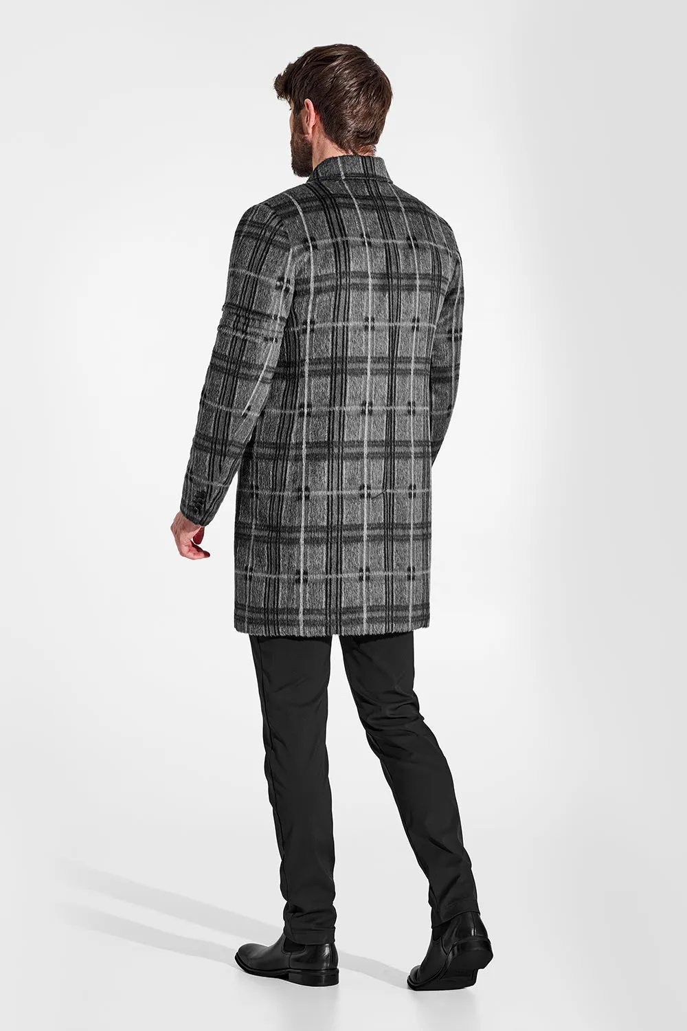 Suri Alpaca Double Breasted Overcoat