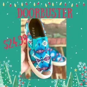 The Spring Roper Aztec Slip On Tennie