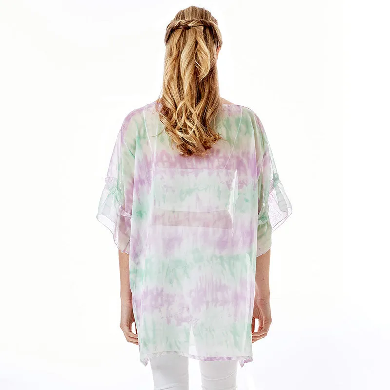 Tie Dye Cover Up Poncho