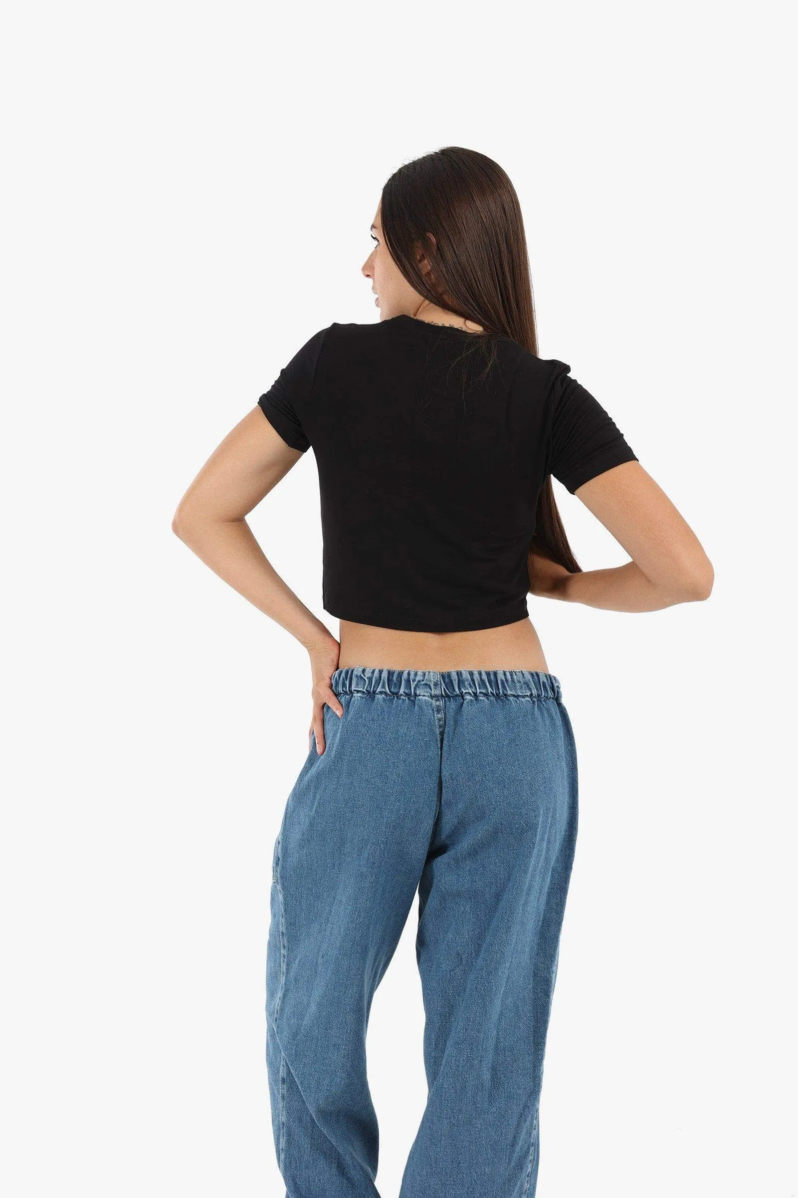 Viscose Plain Crop Top